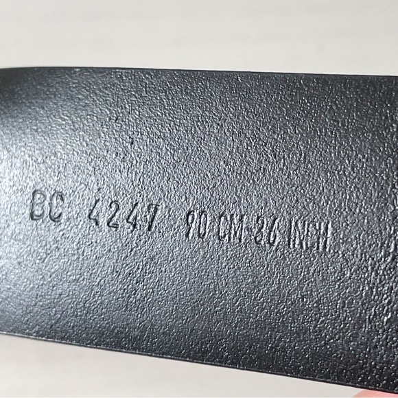 Dolce & Gabbana black leather gunmetal DG logo sleek minimalist belt - Picture 10 of 10